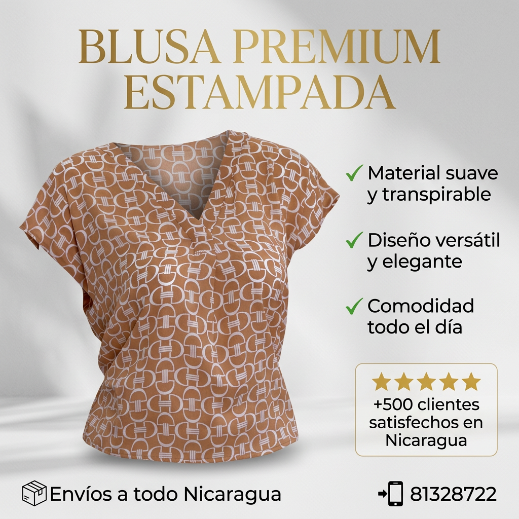 Blusa Estampada - Estilo Moderno
