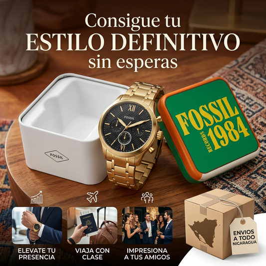 Reloj Fossil Edición Clásica Dorado