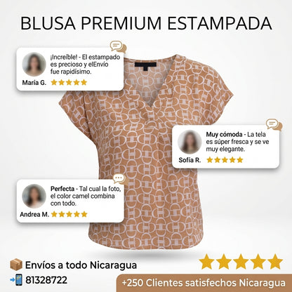 Blusa Estampada - Estilo Moderno
